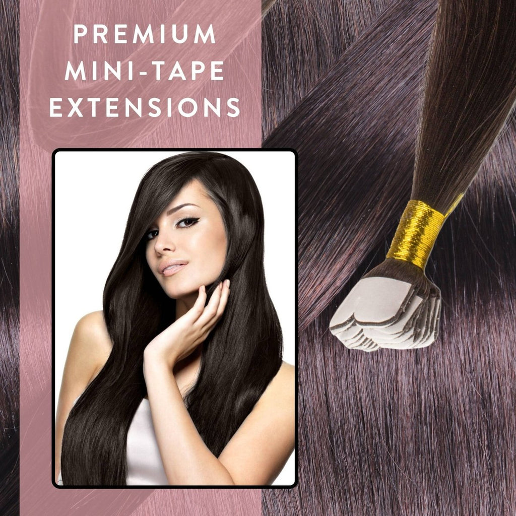 Premium Mini Tape Extensions aus Echthaar - Hair2Heart