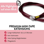 Premium Mini Tape Extensions aus Echthaar - Hair2Heart