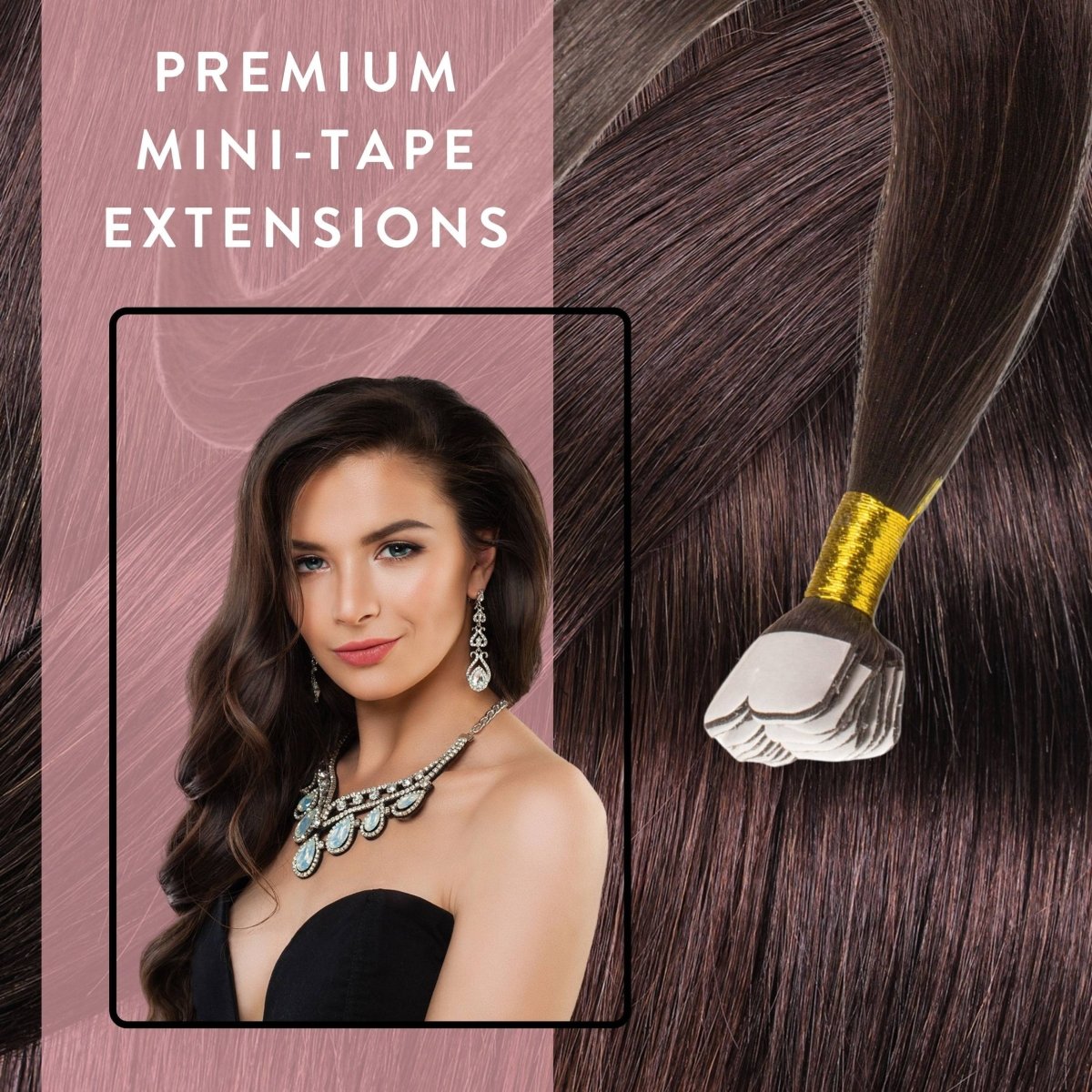 Premium Mini Tape Extensions aus Echthaar - Hair2Heart