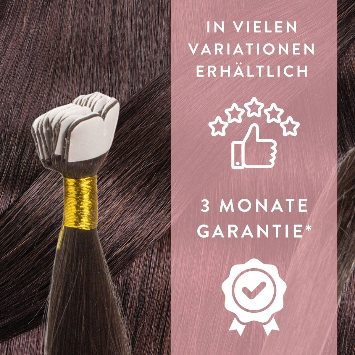 Premium Mini Tape Extensions aus Echthaar - Hair2Heart