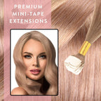 Premium Mini Tape Extensions aus Echthaar - Hair2Heart