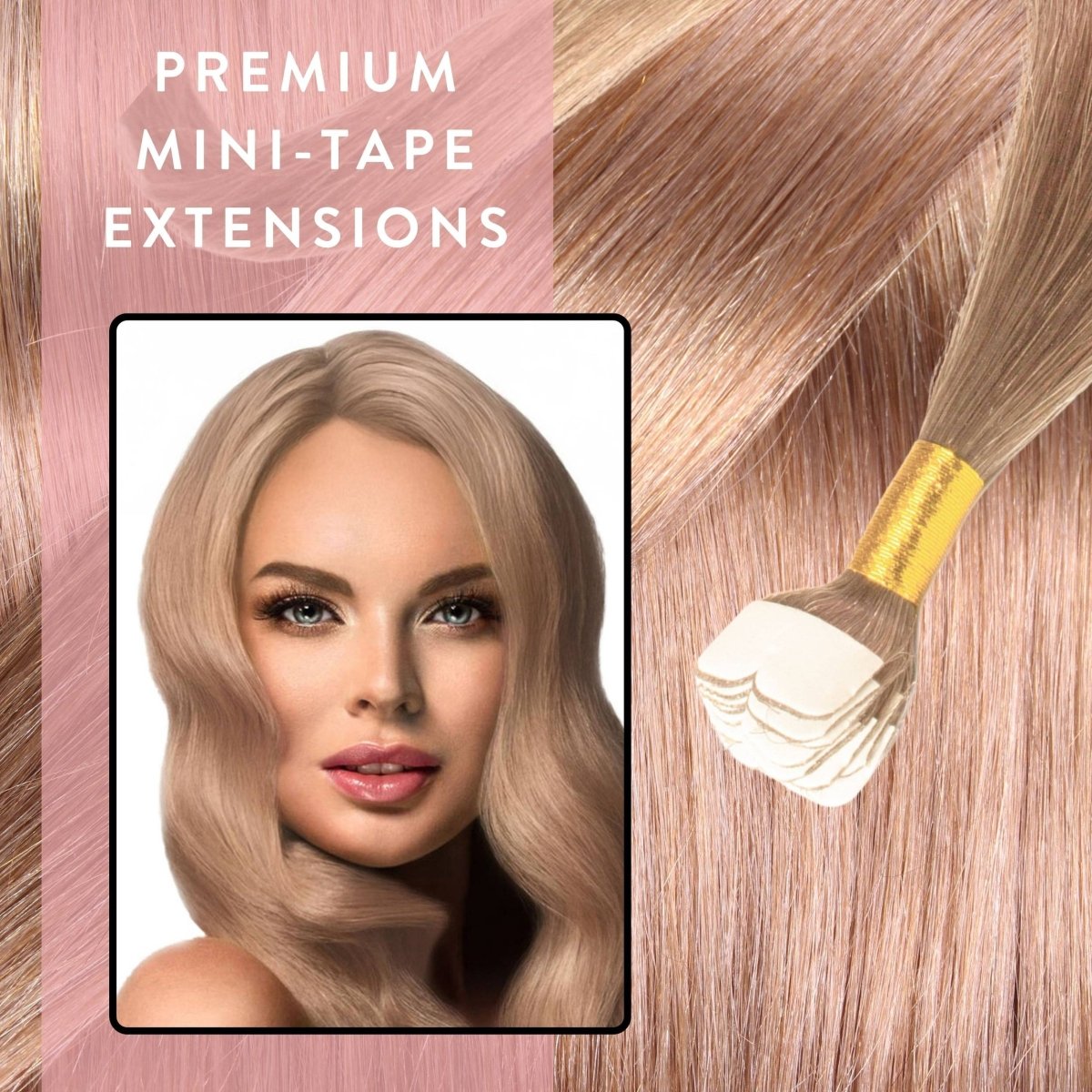 Premium Mini Tape Extensions aus Echthaar - Hair2Heart