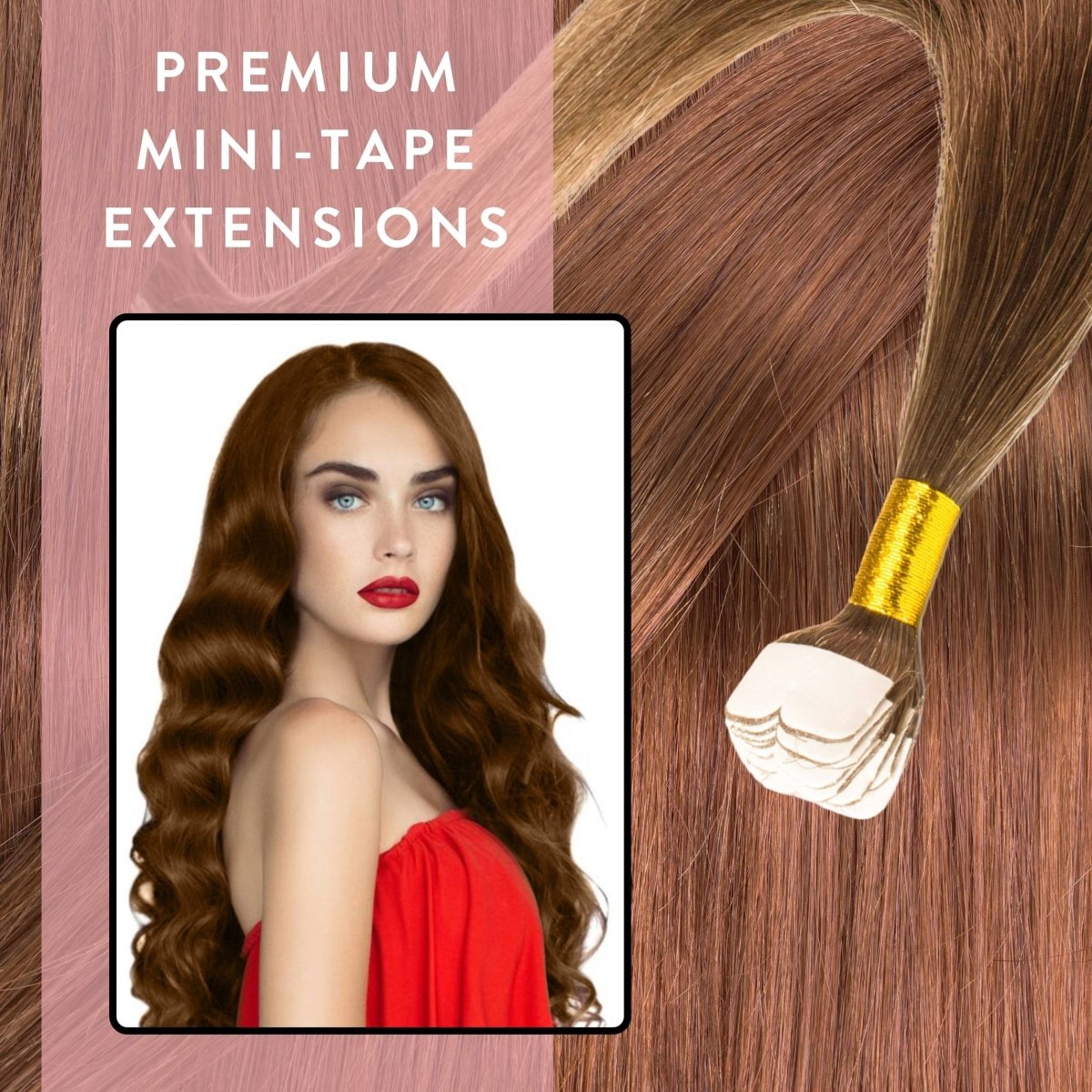Premium Mini Tape Extensions aus Echthaar - Hair2Heart