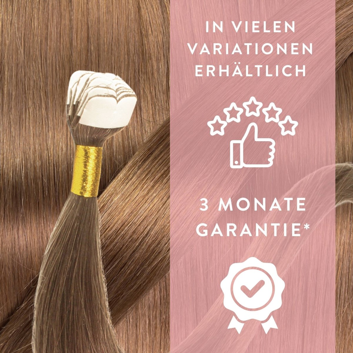 Premium Mini Tape Extensions aus Echthaar - Hair2Heart