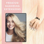 Premium Nanoring Extensions Echthaar - Hair2Heart