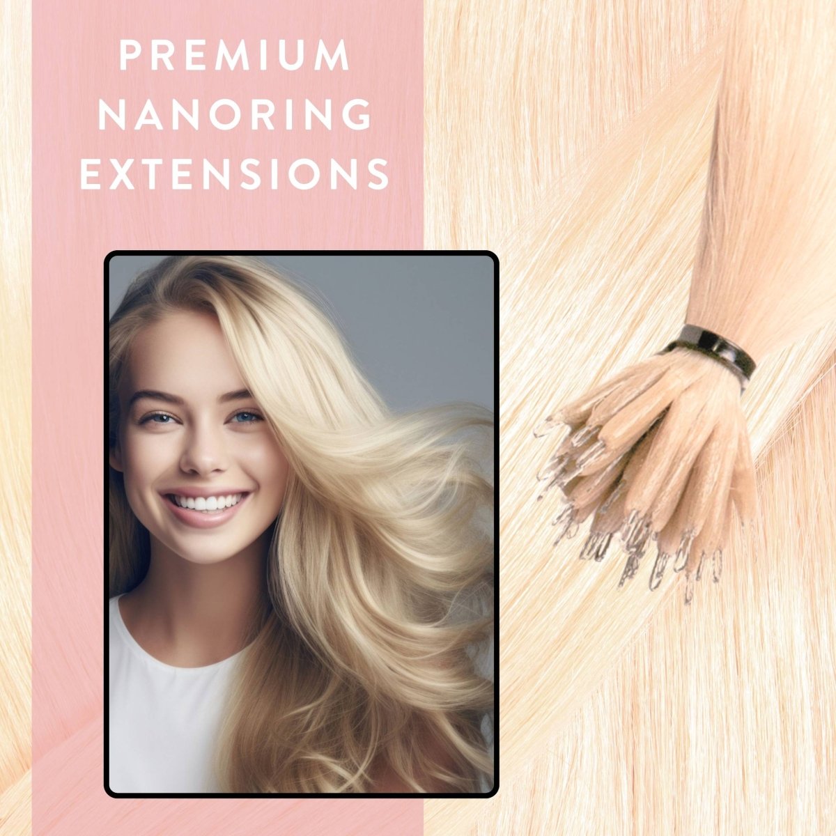 Premium Nanoring Extensions Echthaar - Hair2Heart