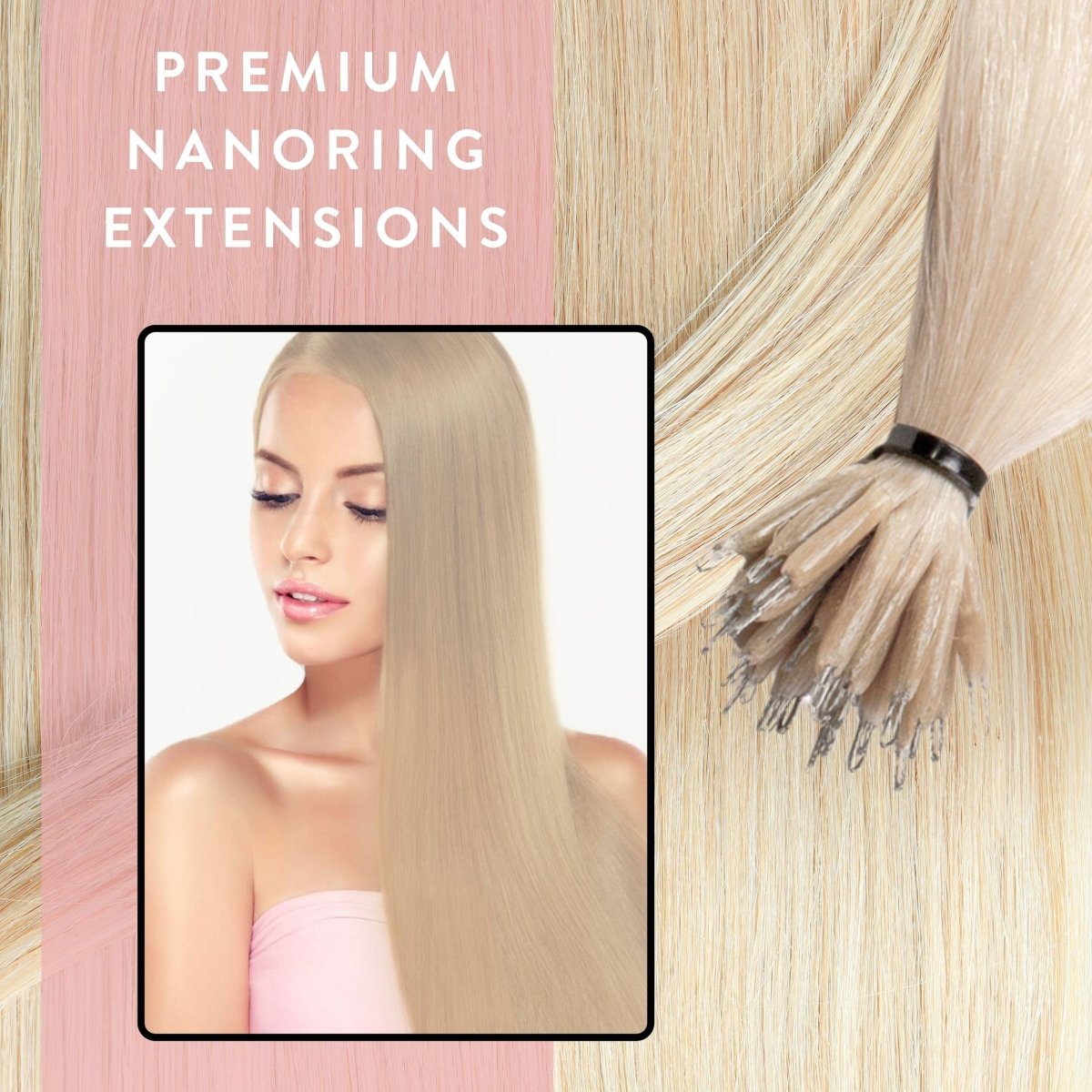 Premium Nanoring Extensions Echthaar - Hair2Heart