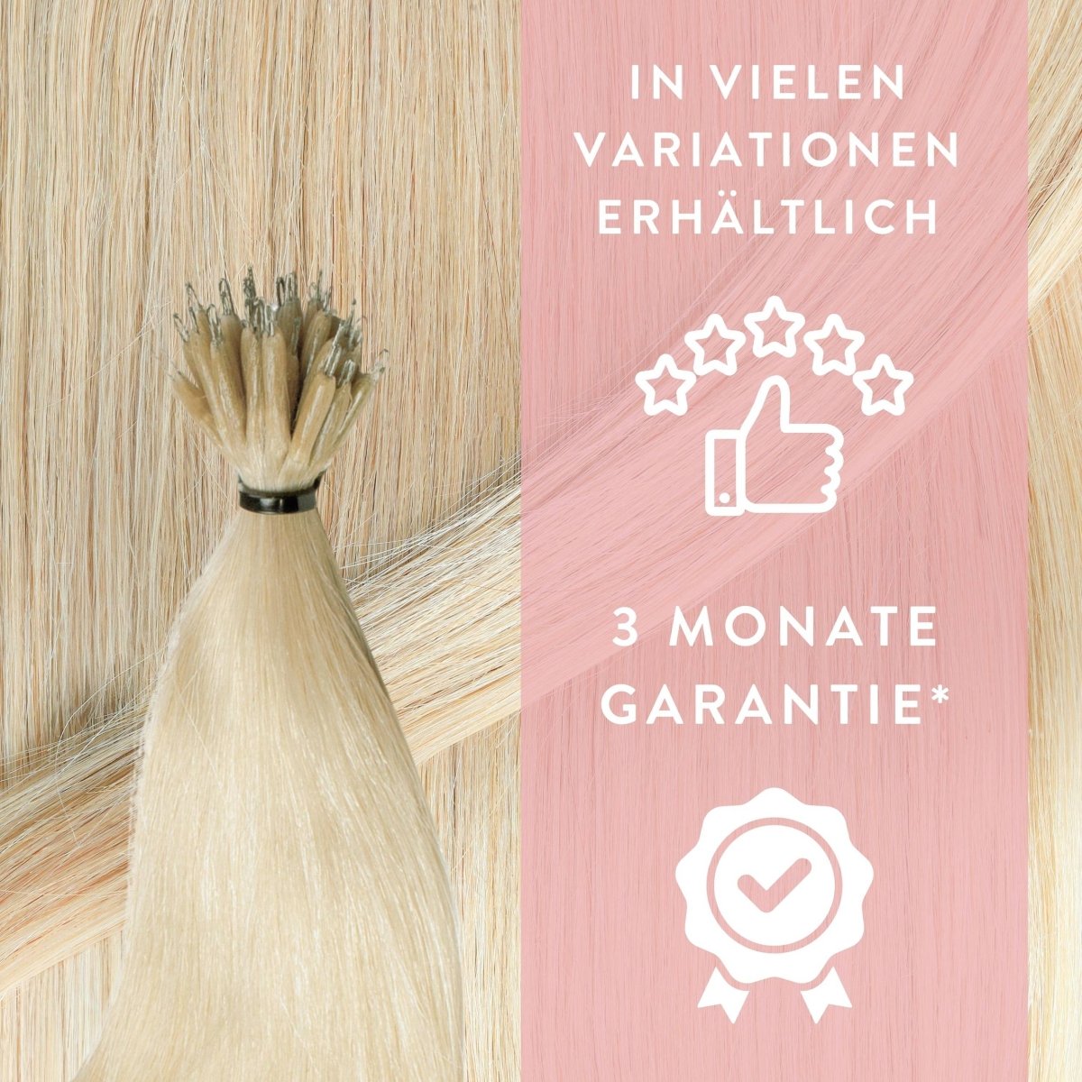 Premium Nanoring Extensions Echthaar - Hair2Heart