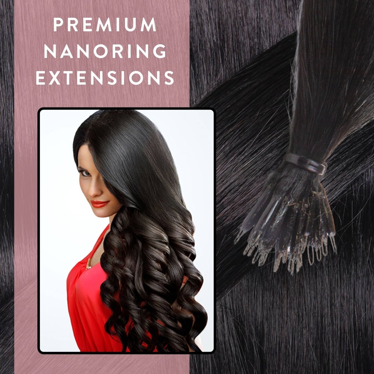 Premium Nanoring Extensions Echthaar - Hair2Heart
