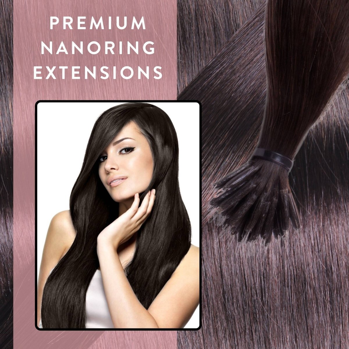 Premium Nanoring Extensions Echthaar - Hair2Heart