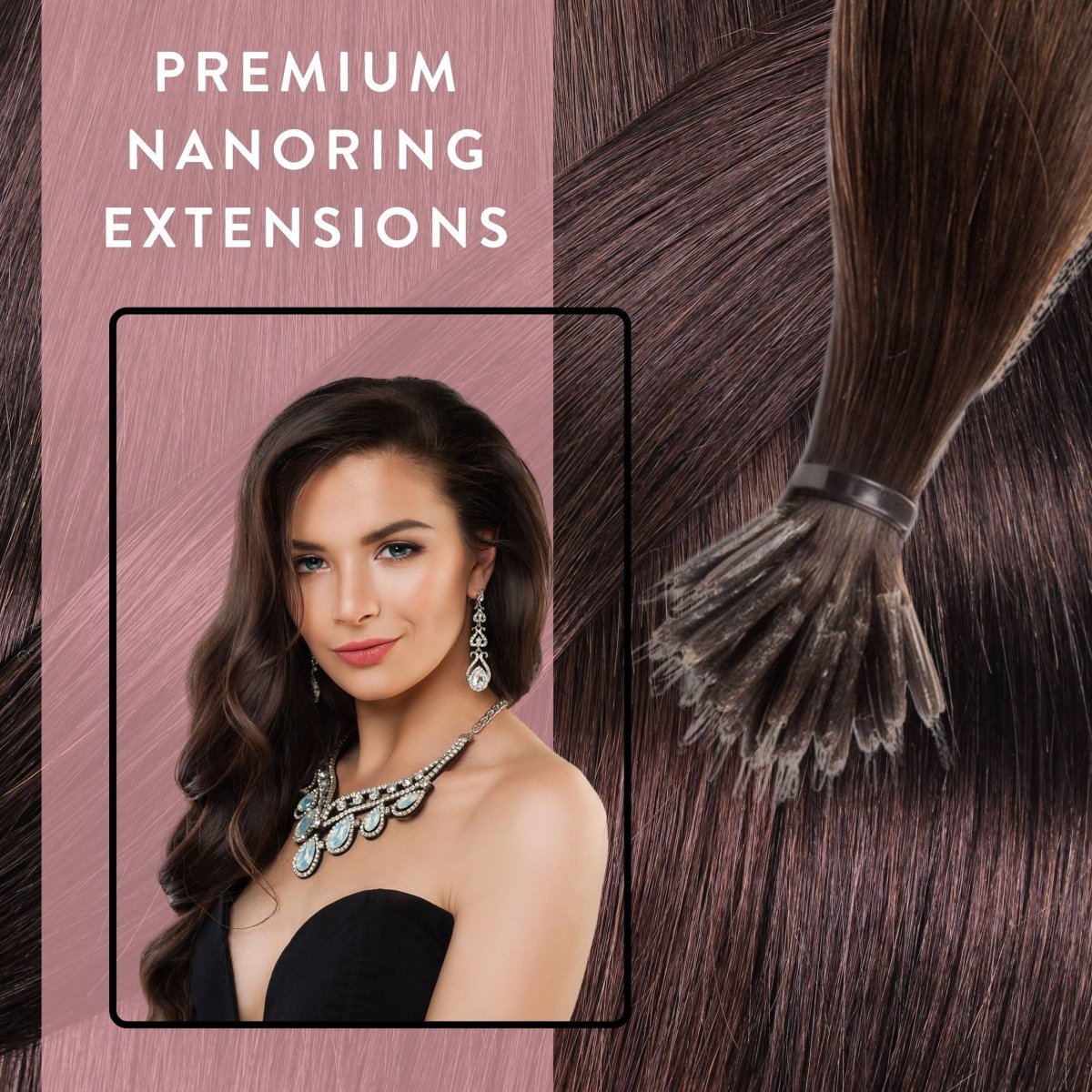 Premium Nanoring Extensions Echthaar - Hair2Heart