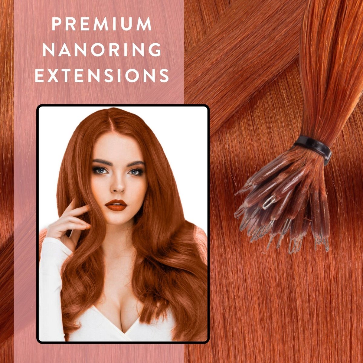 Premium Nanoring Extensions Echthaar - Hair2Heart
