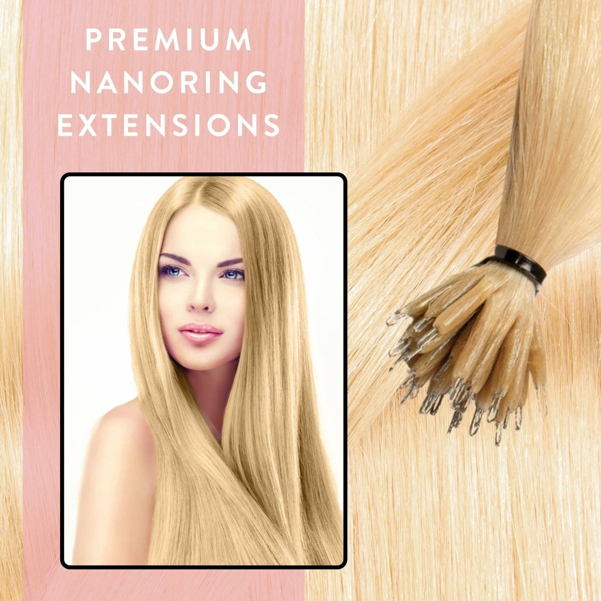 Premium Nanoring Extensions Echthaar - Hair2Heart