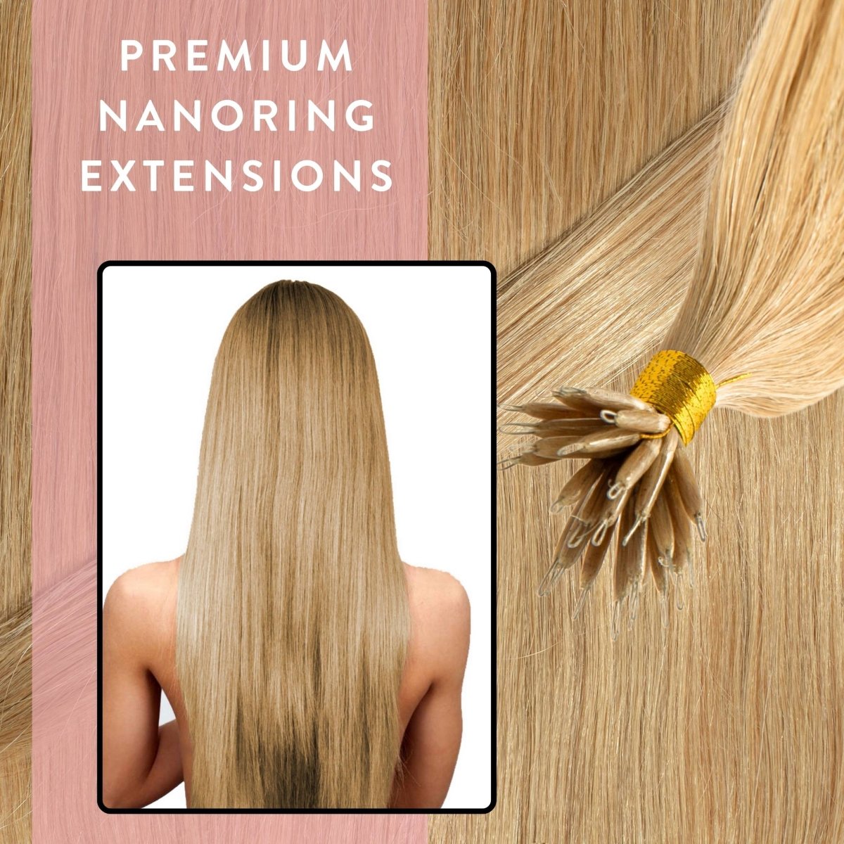 Premium Nanoring Extensions Echthaar - Hair2Heart