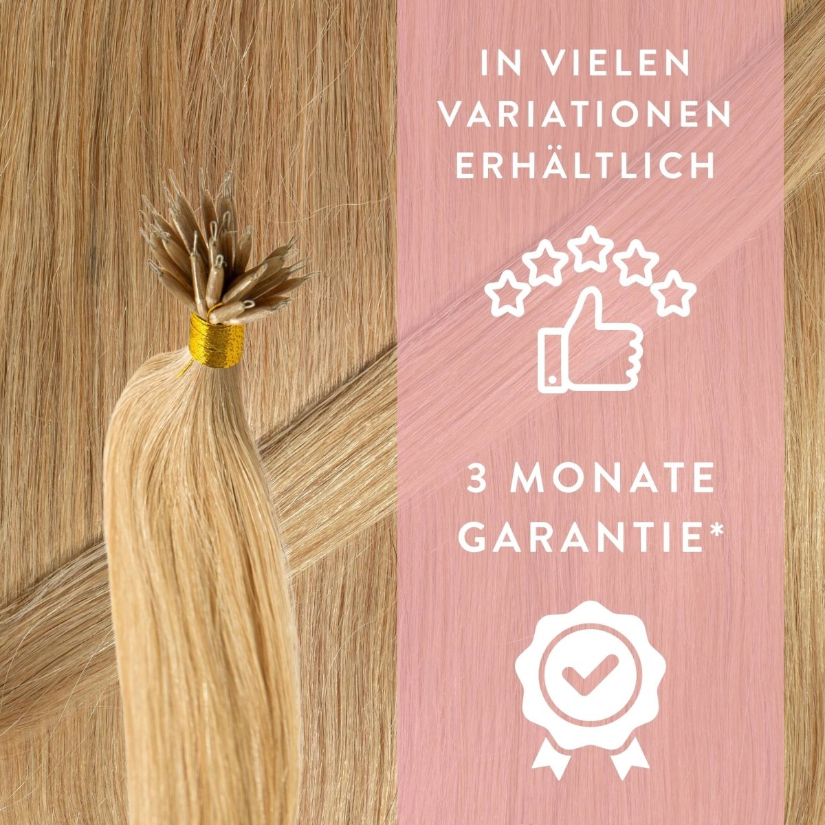 Premium Nanoring Extensions Echthaar - Hair2Heart