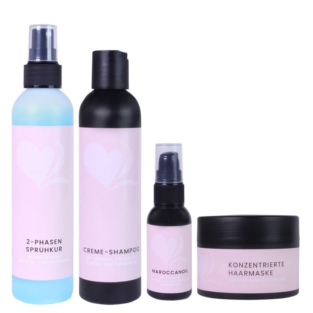 Pflegeset für Extensions aus Echthaar - Hair2Heart