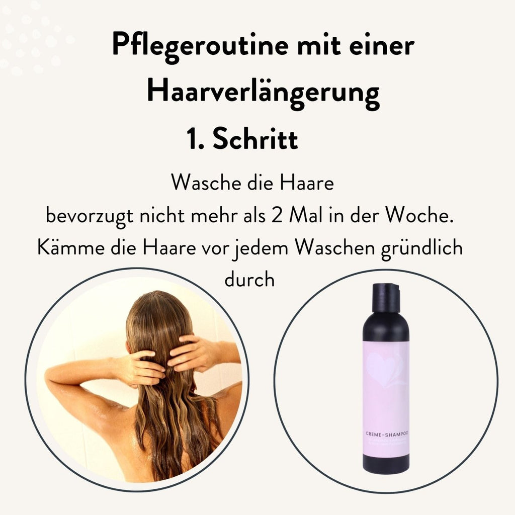 Pflegeset für Extensions aus Echthaar - Hair2Heart