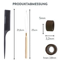 Microring Haarverlängerung Set für Microring Extensions aus Echthaar - Hair2Heart