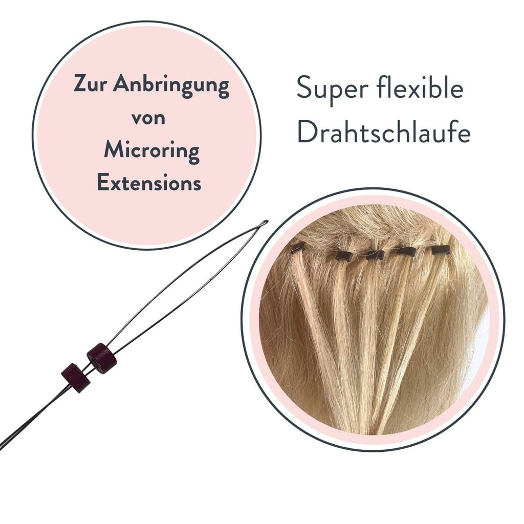 Microring Haarverlängerung Set für Microring Extensions aus Echthaar - Hair2Heart