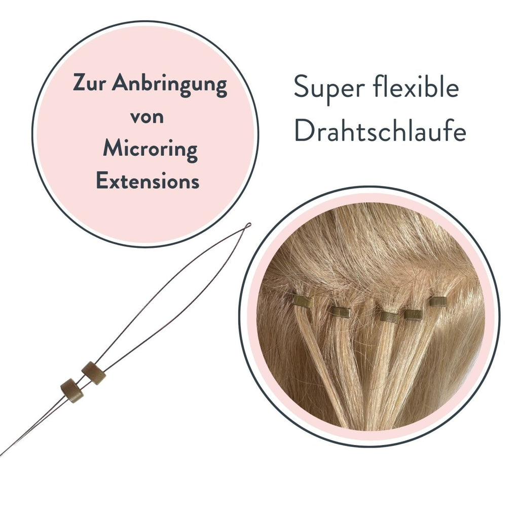 Microring Haarverlängerung Set für Microring Extensions aus Echthaar - Hair2Heart