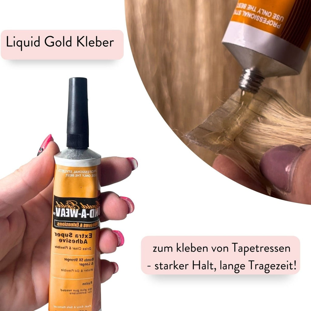 Starter Set für Tape Extensions Zange Klammern Kamm Kleber- Hair2Heart