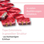 Tape Extensions gewellt aus Echthaar - Hair2Heart