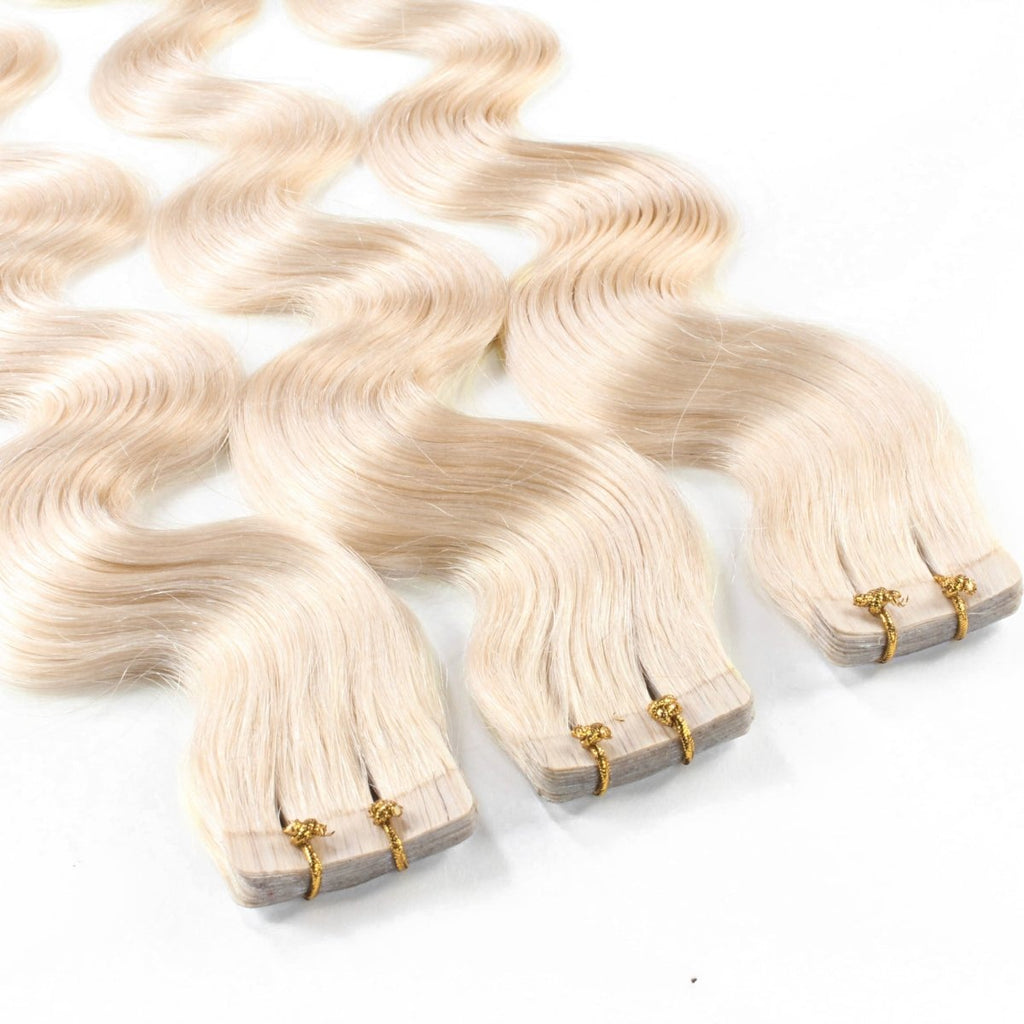 Tape Extensions gewellt aus Echthaar - Hair2Heart