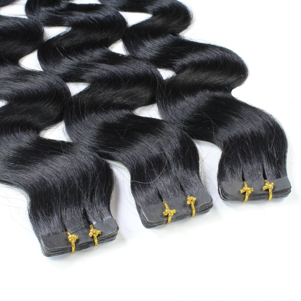 Tape Extensions gewellt aus Echthaar - Hair2Heart