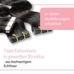 Tape Extensions gewellt aus Echthaar - Hair2Heart