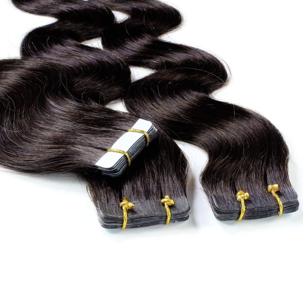 Tape Extensions gewellt aus Echthaar - Hair2Heart