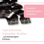Tape Extensions gewellt aus Echthaar - Hair2Heart