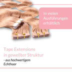 Tape Extensions gewellt aus Echthaar - Hair2Heart