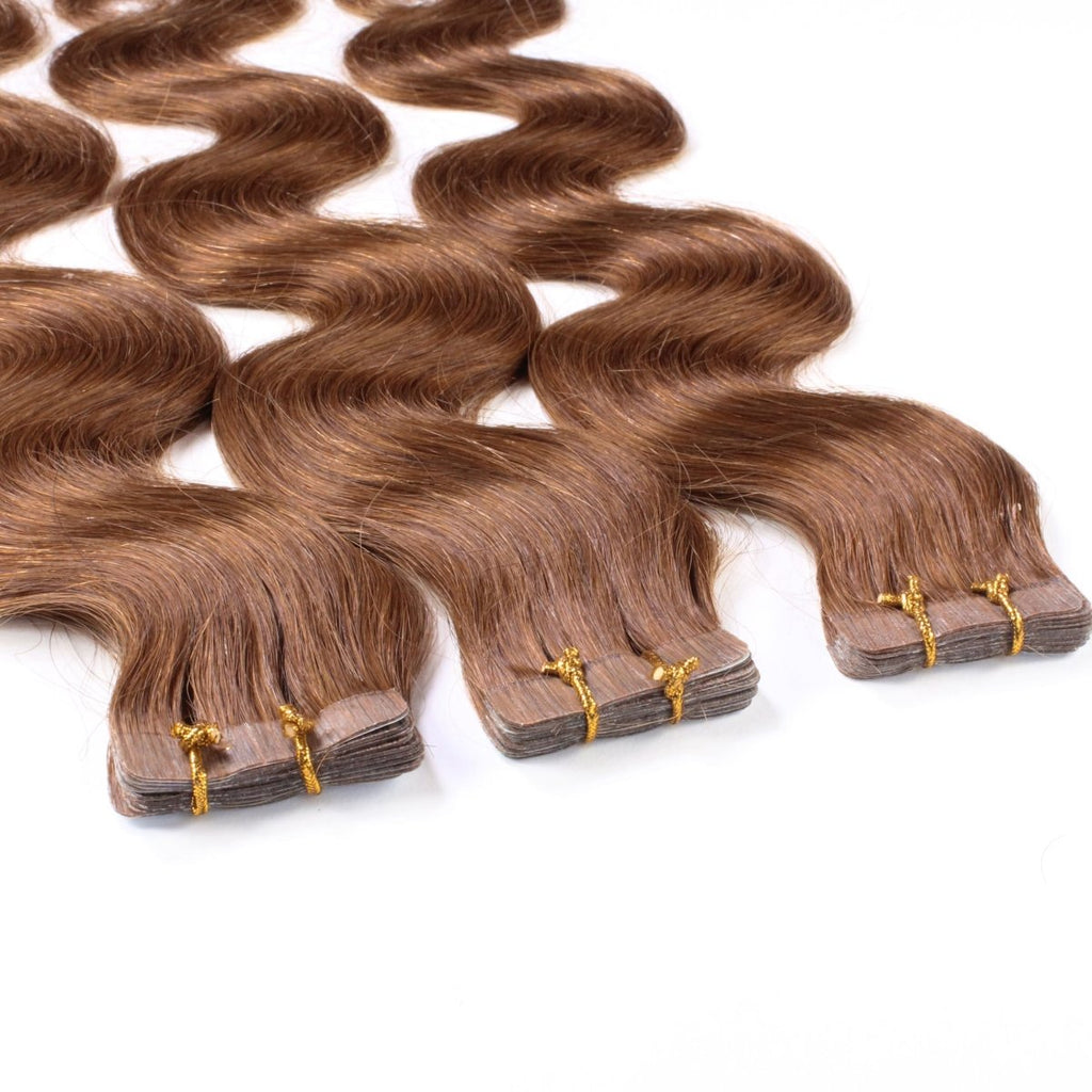Tape Extensions gewellt aus Echthaar - Hair2Heart