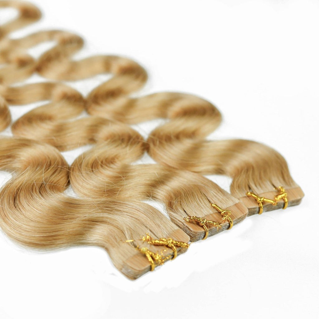 Tape Extensions gewellt aus Echthaar - Hair2Heart