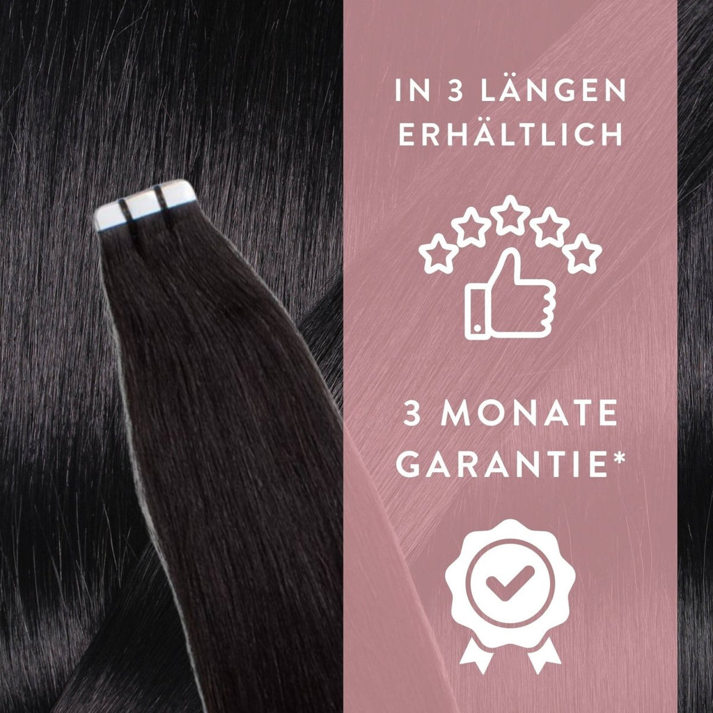 Premium Rohhaar Tape Extensions aus Remy Echthaar unbehandelt - Hair2Heart