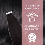 Premium Rohhaar Tape Extensions aus Remy Echthaar unbehandelt - Hair2Heart