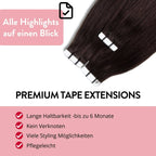 Premium Tape Extensions aus Remy Echthaar - Hair2Heart