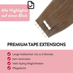 Premium Tape Extensions aus Remy Echthaar - Hair2Heart