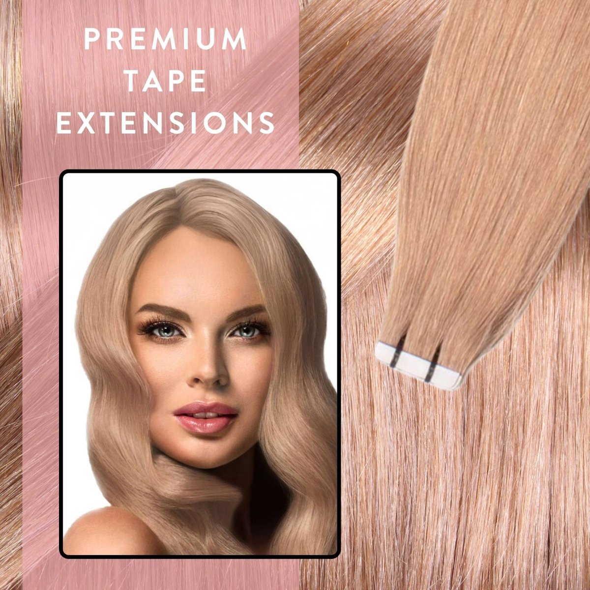 Premium Tape Extensions aus Remy Echthaar - Hair2Heart
