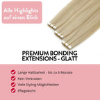 Premium Tape Extensions aus Remy Echthaar - Hair2Heart