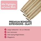 Premium Tape Extensions aus Remy Echthaar - Hair2Heart