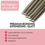 Premium Tape Extensions aus Remy Echthaar - Hair2Heart