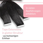 Tape Extensions glatt aus Echthaar - Hair2Heart