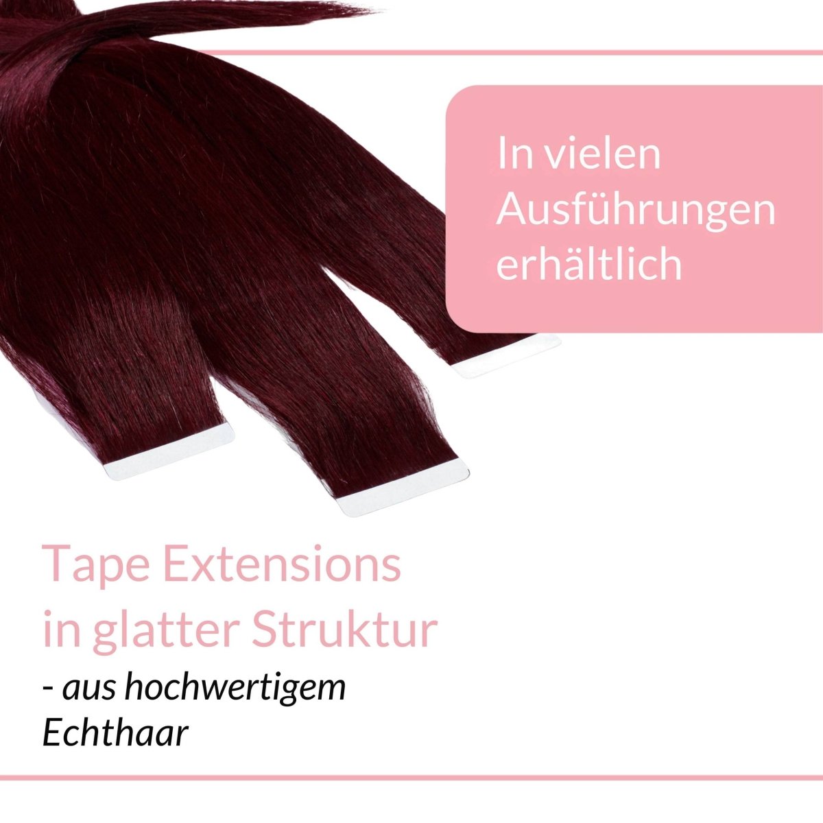 Tape Extensions glatt aus Echthaar - Hair2Heart