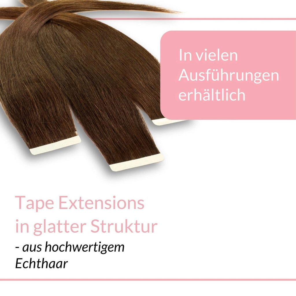 Tape Extensions glatt aus Echthaar - Hair2Heart
