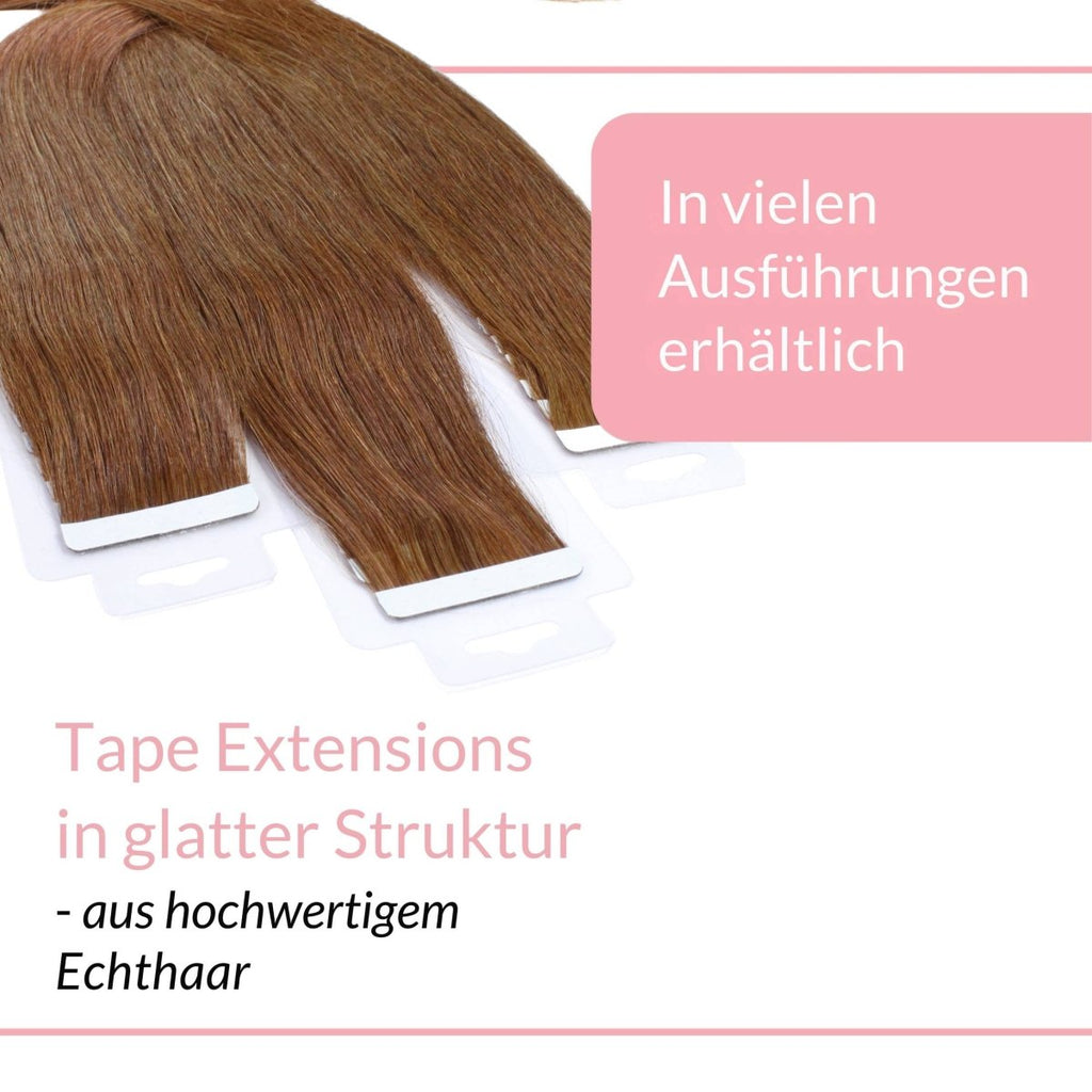 Tape Extensions glatt aus Echthaar - Hair2Heart