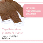 Tape Extensions glatt aus Echthaar - Hair2Heart