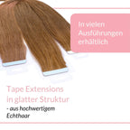 Tape Extensions glatt aus Echthaar - Hair2Heart