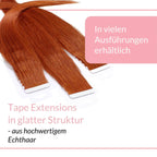 Tape Extensions glatt aus Echthaar - Hair2Heart