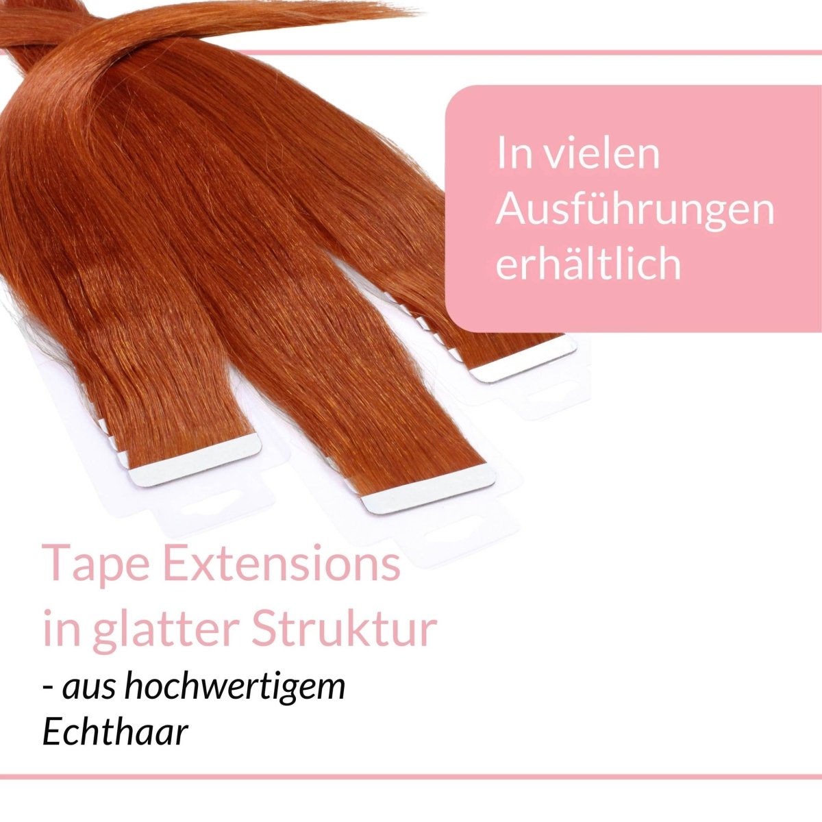Tape Extensions glatt aus Echthaar - Hair2Heart